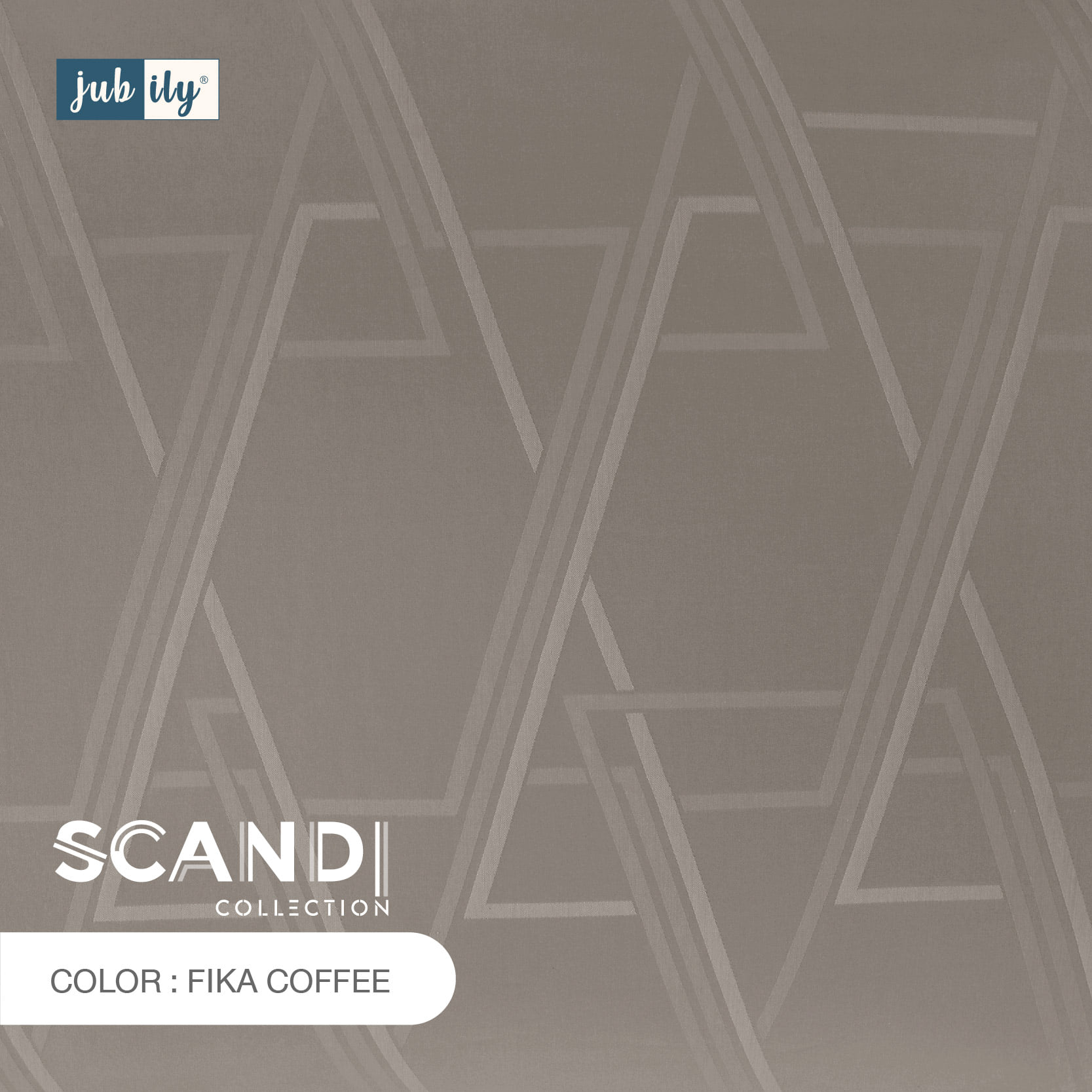 ชุดผ้าปูที่นอนและปลอกหมอนหนุน (ไม่รวมผ้านวมสำเร็จ) 6 ฟุต KING JUBILY - SCANDI COLLECTION 460 SERIES สี FIKA COFFEE_4